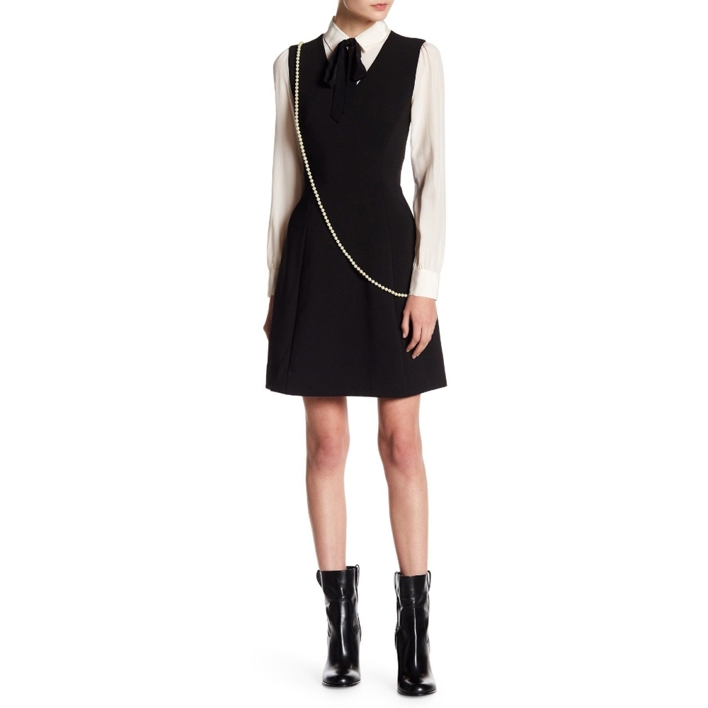 Kate Spade Bow A-line Crepe Dress